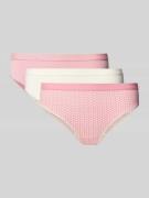 Marc O'Polo Slip aus Baumwoll-Mix im 3er-Pack in Rosa, Größe L