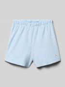 CHAMPION Straight Fit Shorts mit Logo-Print in Bleu, Größe 152