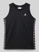 CHAMPION Regular Fit Tank Top aus Mesh mit Logo-Print in Black, Größe ...