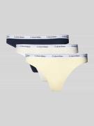 Calvin Klein Underwear String mit elastischem Bund im 3er-Pack in Hell...