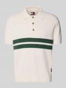 Tommy Jeans Regular Fit Poloshirt aus reiner Baumwolle in Offwhite, Gr...