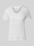 Tom Tailor Regular Fit T-Shirt aus reiner Baumwolle in Weiss, Größe L