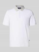 MAERZ Muenchen Regular Fit Poloshirt mit Strukturmuster und Brusttasch...