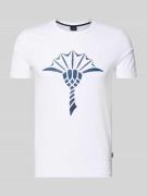 JOOP! Collection T-Shirt mit Rundhalsausschnitt Modell 'Alerio' in Wei...