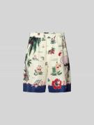 Dsquared2 Seidenshorts aus reiner Seide in Offwhite, Größe 48