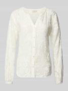 FREE/QUENT Bluse aus Viskose-Mix mit Knopfleiste Modell 'Randy' in Off...