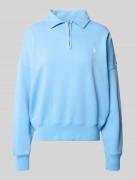Polo Ralph Lauren Comfort Fit Troyer aus Baumwoll-Mix in Bleu, Größe L