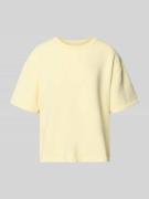 Rich & Royal Sweatshirt mit 1/2-Arm und Rundhalsausschnitt in Hellgelb...