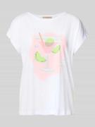 Smith and Soul Oversized T-Shirt mit Motiv-Print in Weiss, Größe L