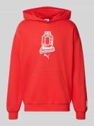 PUMA PERFORMANCE Relaxed Fit Hoodie mit Känguru-Tasche in Rot, Größe L