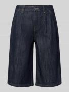 Gina Tricot Long Shorts mit Eingrifftaschen in Dunkelblau, Größe 34