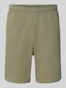 Lacoste Regular Fit Sweatshorts aus reiner Baumwolle in Oliv, Größe L