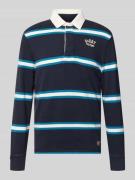 Superdry Regular Fit Poloshirt mit Logo-Stitching in Marine, Größe L