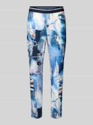 Marc Cain Slim Fit Caprihose mit elastischem Bund in Sky, Größe 34