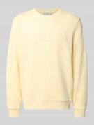Guess Sweatshirt mit Logo und Rundhalsausschnitt in Hellgelb, Größe L