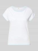 s.Oliver RED LABEL Regular Fit T-Shirt aus Baumwoll-Flammgarn in Hellb...