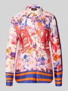 miss goodlife Slim Fit Hemdbluse aus Viskose Modell 'Wild Flower' in P...