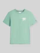 Tommy Hilfiger Regular Fit T-Shirt aus reiner Baumwolle in Hellgruen, ...