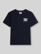 Tommy Hilfiger Regular Fit T-Shirt aus reiner Baumwolle in Marine, Grö...