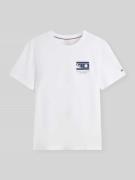 Tommy Hilfiger Regular Fit T-Shirt aus reiner Baumwolle in Weiss, Größ...