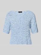 monari Strickshirts aus Häkelspitze Modell 'Cornelly' in Hellblau Mela...
