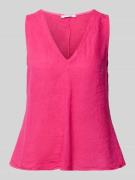 ZABAIONE Blusentop aus Leinen Modell 'Lu44cia' in Pink, Größe XL
