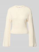 Gina Tricot Strickpullover mit weiten Ärmeln Modell 'Stella' in Ecru, ...