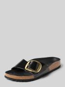 Birkenstock Glänzende Sandalette Modell 'Madrid' in BLACK, Größe 36