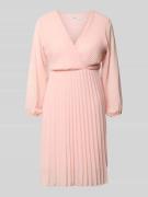 ZABAIONE Knielanges Kleid mit Plisseefalten Modell 'Im44sa' in Rosa, G...