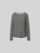 Juvia Relaxed Fit Longsleeve aus Baumwoll-Mix in Black, Größe XS