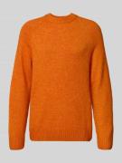 Les Deux Pullover mit Woll-Anteil Modell 'Gilbert' in Orange, Größe M