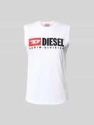Diesel Tanktop mit Label-Print in Weiss, Größe S