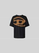 Diesel Relaxed Fit T-Shirt mit Logo-Print in Black, Größe L