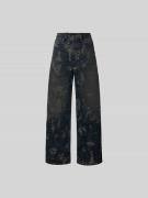 Diesel Wide Fit Jeans im Used-Look in Dunkelgrau, Größe 25