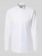 ETERNA Slim Fit Business-Hemd mit verdeckter Knopfleiste in Weiss, Grö...