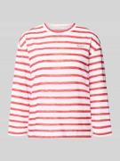 Pepe Jeans Regular Fit T-Shirt aus Baumwoll-Mix in Rot, Größe L