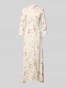 YAS Hemdblusenkleid aus Viskose mit Knopfleiste Modell 'SAVANNA' in Of...