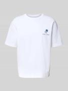 Samsøe Samsøe T-Shirt mit Label-Print Modell 'COHEN' in Weiss, Größe L