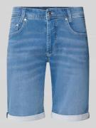 MAC Regular Fit Bermudas in Denim-Optik mit Eingrifftaschen in Hellbla...