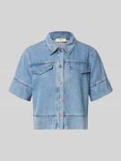 SUNCOO PARIS Boxy Fit Jeansbluse mit Brusttaschen Modell 'LAIKA' in Bl...