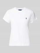 Polo Ralph Lauren Regular Fit T-Shirt aus reiner Baumwolle in Weiss, G...
