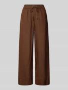 Tommy Hilfiger Loose Fit Weite Hose aus reinem Leinen in Mittelbraun, ...