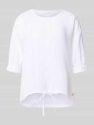 Fynch-Hatton Leinenbluse mit Kordelzug und Rundhalsausschnitt in Ecru,...