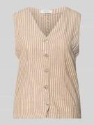 B.Young Weste aus Leinen-Viskose-Mix Modell 'FALAKKA' in Hellbraun, Gr...