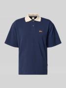 BLKVIS Regular Fit Piqué-Poloshirt mit Label-Stitching in Marine, Größ...