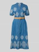 More & More Midikleid in Denim-Optik mit Lyocell-Anteil in Jeansblau, ...
