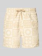 Only & Sons Badehose mit Allover-Muster Modell 'PRINT' in Beige, Größe...
