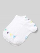 PUMA Sneakersocken im 4er-Pack mit gerippten Bündchen in Weiss, Größe ...