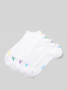 PUMA Sneakersocken im 4er-Pack mit gerippten Bündchen in Weiss, Größe ...