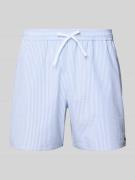 Lacoste Badeshorts aus Baumwoll-Mix in Hellblau, Größe L